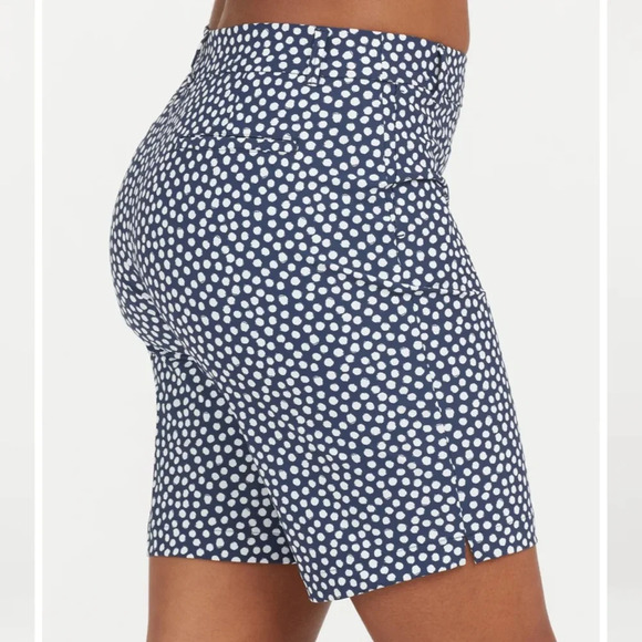 SPANX Sunshine Short 10" Women's Boat Beach Board Bermuda Navy Swim Short - Picture 5 of 13